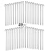 ALAZCO 40pc Galvanized Steel Tent Pegs - Garden Stakes -Heavy Duty - Rust Free