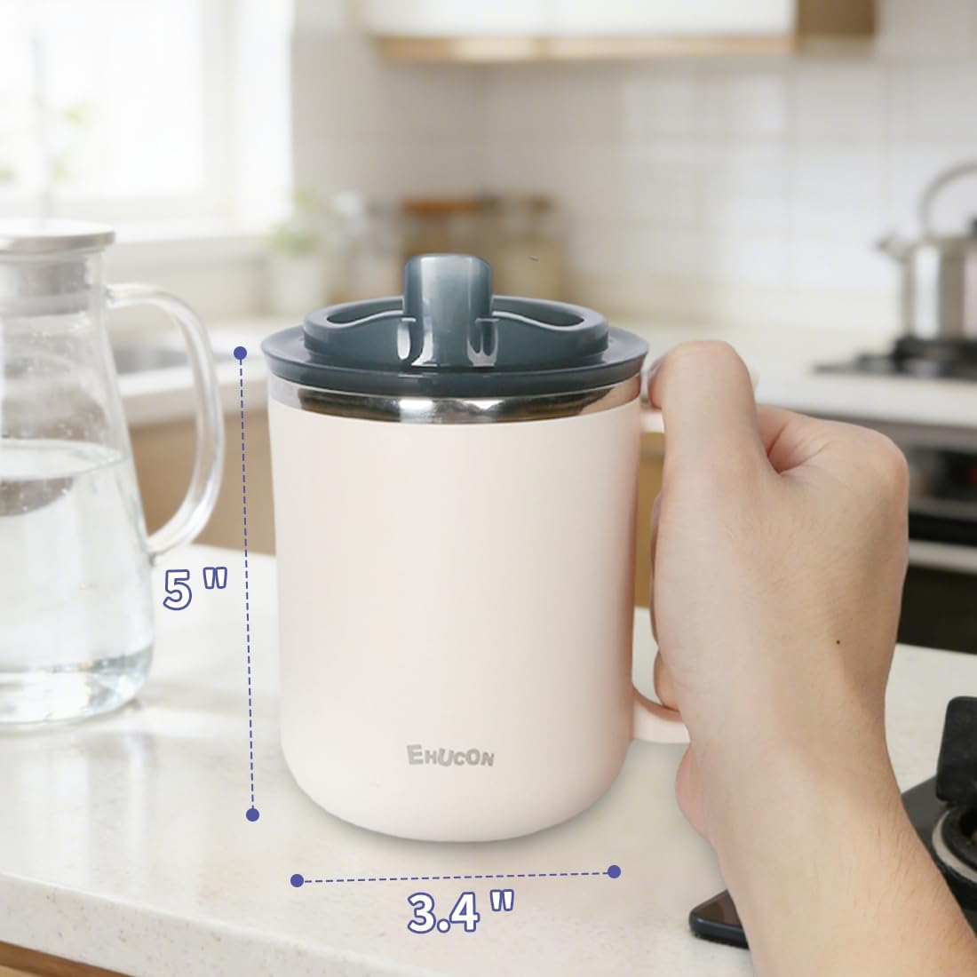 Dysphagia Regulating Drinking Cups for Swallowing Difficulty - with 5cc, 10cc, & 15cc Sip Options - Liquids Only - Pack of 1 (White, 1PC)