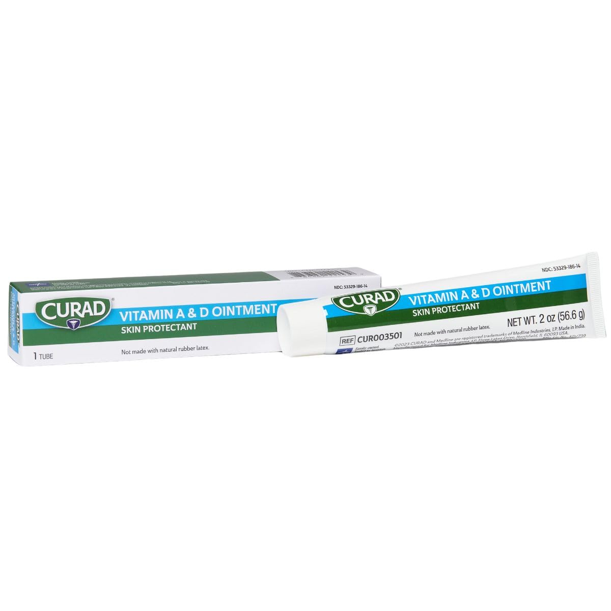 Curad Medline A&D Ointment, (Pack of 12) (2oz Each),White