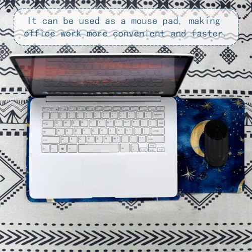 Housse ordinateur portable antichoc 13,8x10,2 pouces bleu lune étoiles