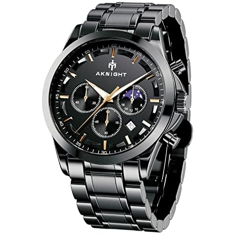 BENYAR Men's Watch 3ATM Waterproof Quartz Movement Watches for Men Men's wristwatches Multifunctional Chronograph with Calendar Luminous Analogue dial Date Display Business Casual Cover