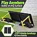 TELURY 4-Angle Soccer Rebounder Board, Portable Soccer Rebound Wall for Passing, First Touch & Shooting Training, Heavy Duty HDPE Kick Back Trainer (40