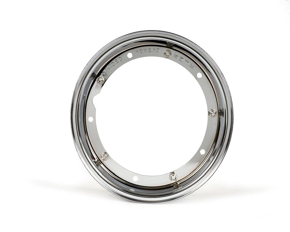 BGM Felge 2.10-10 Zoll, Stahl, Chrom V2.0 kompatibel für Vespa V50, 50N, Special, PV, ET3, PK50-125 (S/XL/XL2), PX, T5, Sprint, Rally, GT/GTR, LML Star, Deluxe | Vorne und hinten verwendbar; kompatibel mit Vespa Special, PV, ET3, PK50-125 (S/XL/XL2), T5,