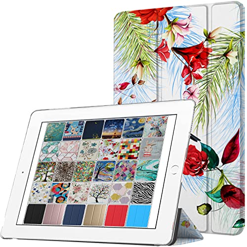 Image of DuraSafe Cases for iPad PRO 10.5 Inch 2017 Air 10.5 3rd Gen 2019 [ Air 3 ] A1701 A2152 A2123 MQF12HN /A MQEY2HN /A Printed Slim Protective PC Dual Angle Stand Clear Flip Back Cover - Birds & Flowers