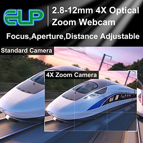 Webcam industrielle USB 5 MP varifocal objectif 2.8-12mm mini UVC - 3