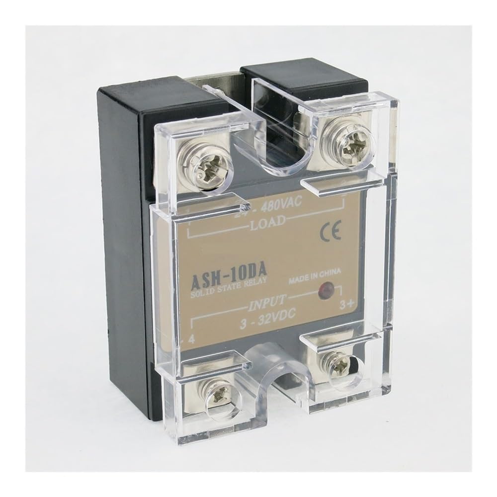 YLQUXEUV ASH-10DA single phase DC to AC 10A 480VAC solid state relay 10DA SSR