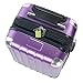 OenoTourer 6-Bottle Insulated Wine Suitcase - Travel & Airplane Safe, Purple