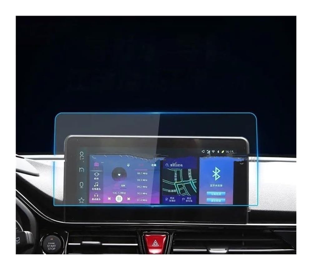 Verre trempé pour JAC E-JS4 protection d'écran de navigation voiture anti-rayures 2020 2021