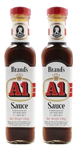 《ケンミンSHOW 極で紹介されました》A1ステーキソース 2本セット イギリスBrand社製 沖縄ステーキ A1ソースを再現 テレビ紹介 エーワンソース