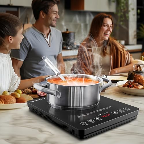 Cocina de inducción 1800W con control táctil y temporizador miniatura 3