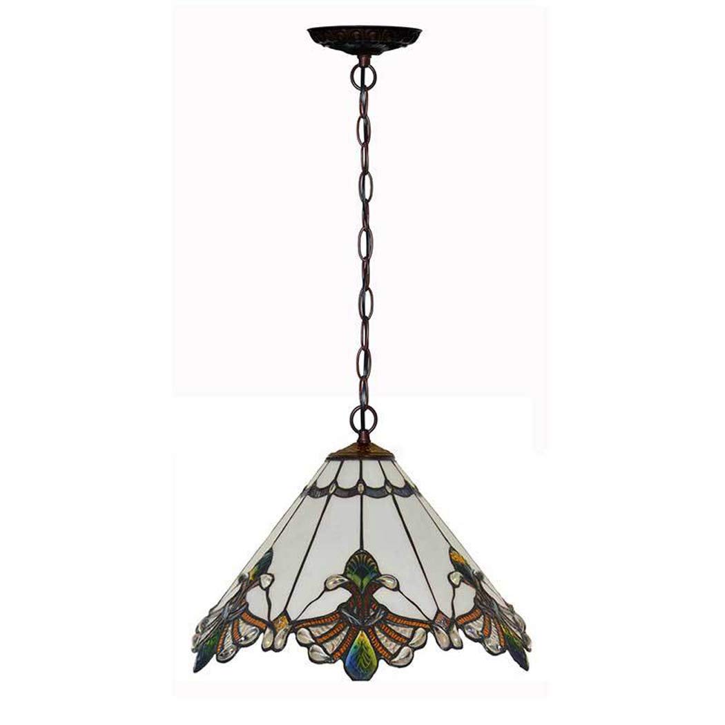 12-InchTiffany Pendant Lighting, Pastorale Baroque Pendant Light Plafonnier Porche Lampe pour Kitchen Island Salle À Manger Chambre Salon,A Comfortable Anniversary
