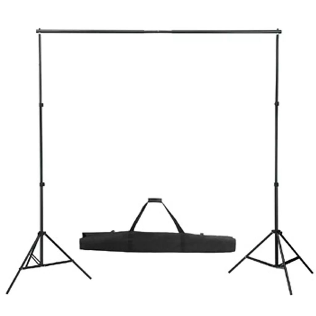 Lechnical Kit Sistema Portafondali con Fondale Verde 300x300cm Sfondo Chroma Key