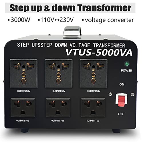 Lvyuan LY-VTUS-5000 Watt Voltage Converter Transformer Heavy Duty Step Up/Down Ac 110V/120V/220V/240V Power Converter thumb #2