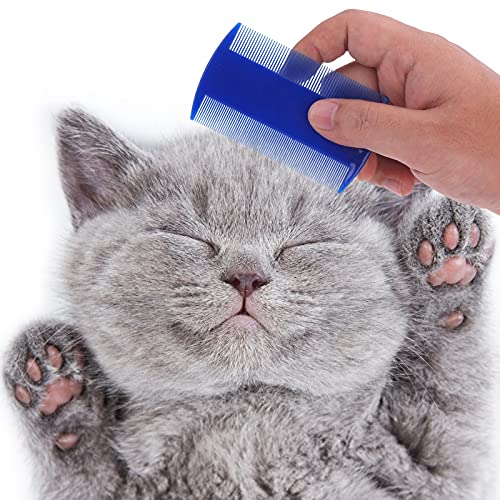Molain Cat Dog Flea Comb, Pet Tear Stain Remover Comb Set Pet Dog Cat Grooming Comb (4 Pieces) - Image 6