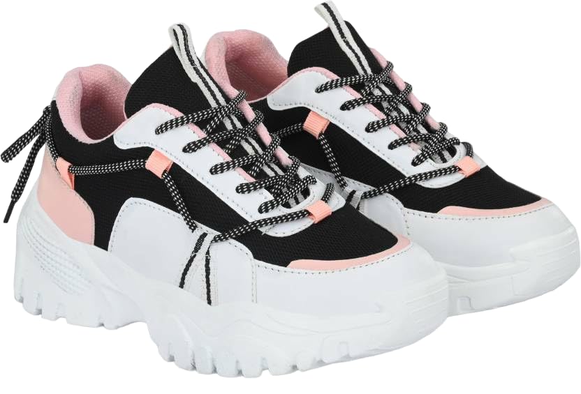 Shozie Womens Casual Sneaker Shoes | Mesh Casual Shoes, Shoes for Womens and Girls | Black White Pink | Size- 7 (B0CYWYJ4G5) Amazon Price History, Amazon Price Tracker