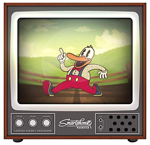 Phone Screen Magnifier – Retro Style 8-Inch TV Cell Phone Magnifier – Cell Phone Movie Screen With Stand, 2X Magnification