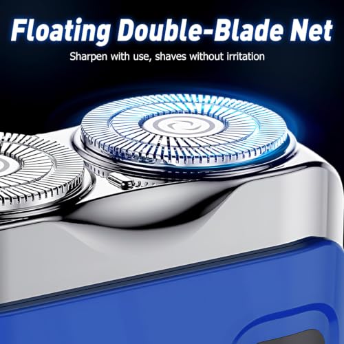 Image of Portable Mini Mens Electric Shaver Compact Dual Head Shaver, Black | 2026 New Mini Electric Razor Compact Dual Head Shaver, Portable Electric Shaver for Men