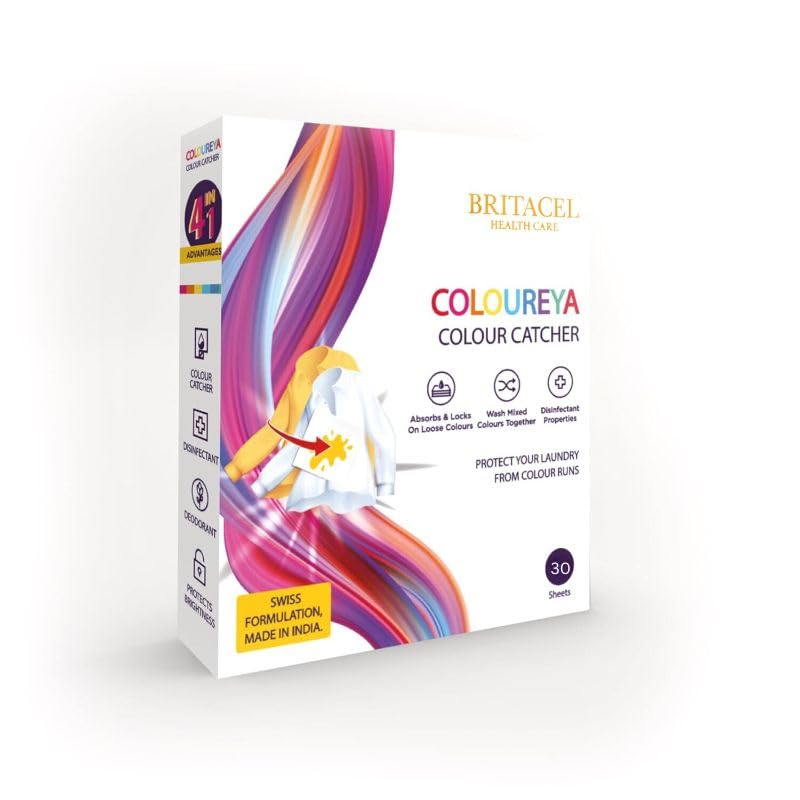 COLOUREYA 4 in 1 Color Catcher Sheets for Laundry | Color Trapper and Guard for Clothes | for Long Lasting Protection of Laundry | (5 Sheets) (B0CW5XMSHP) Amazon Price History, Amazon Price Tracker