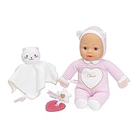 Chicco Set Regalo Nascita Bambola Morbida, Doudou Gattino e Dentinale Glitterato a Cuore