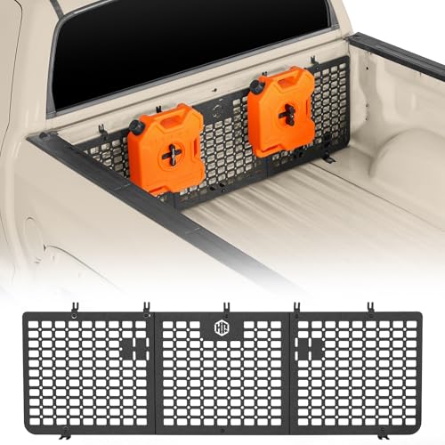 Hooke Road Tundra Front Truck Bed MOLLE Panel System Cargo Rack for 2014-2021 Toyota Tundra CrewMax, Steel Bed Storage for Gear Organization & Overlanding, No-Drill Bolt-On