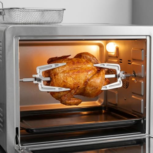 Image of DOITOOL Stainles Steel Air Fryer Fork, Air Fryer Accessories Replacement Parts, Roast Chicken Fork Fish Meat Grilling for BBQ Home Kitchen Outdoor, 9.8 inchL x 1.9 inchW
