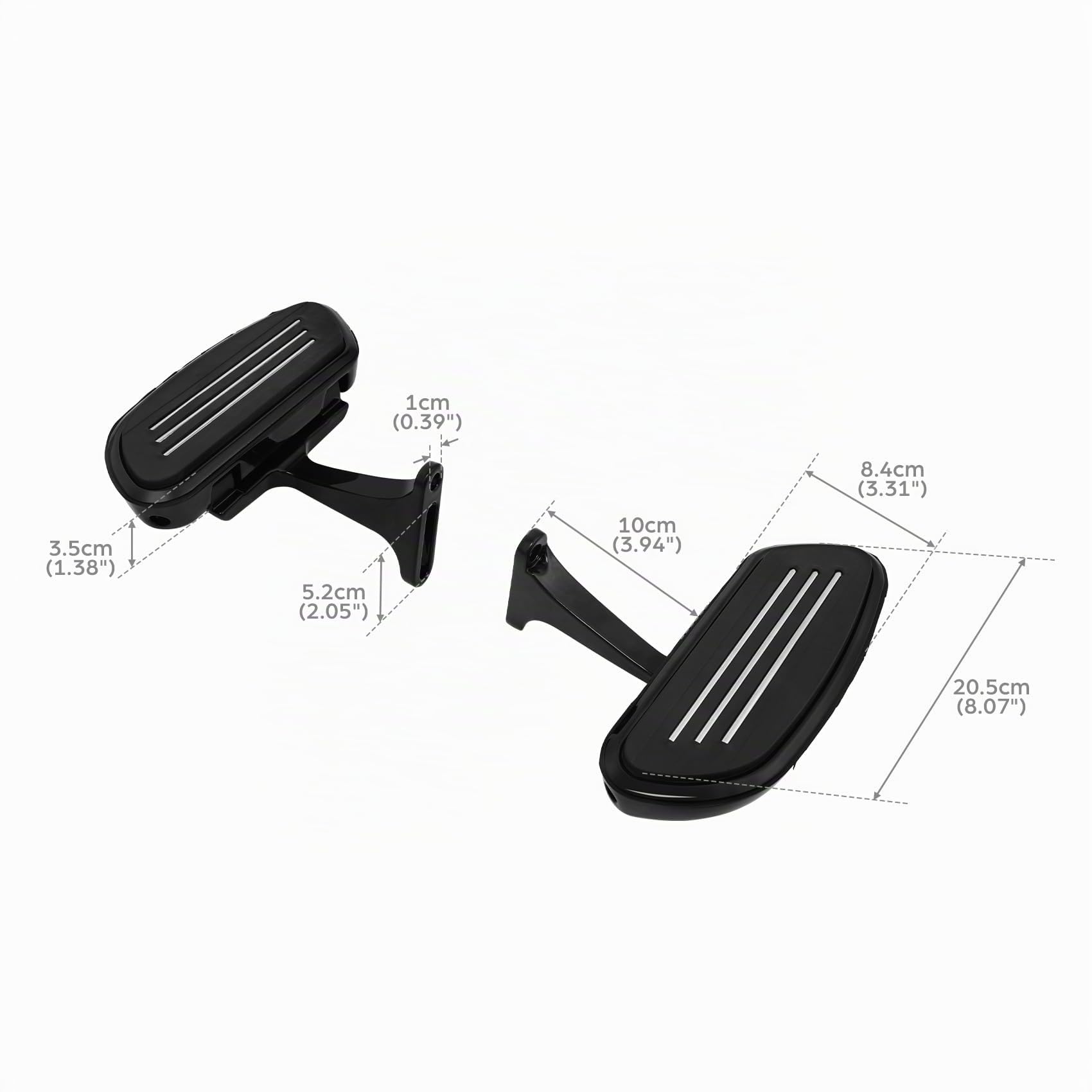 TCMT Repose-pieds Planchers compatibles avec les planchers pour passagers Kit de montage des pieds Streamline pour Touring Road Glide Road King Street Glide Electra Glide 1993-2023