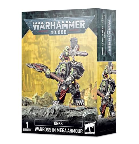 Figurine Orks Boss de Guerre en Mega Armure Maquette Warhammer 40k