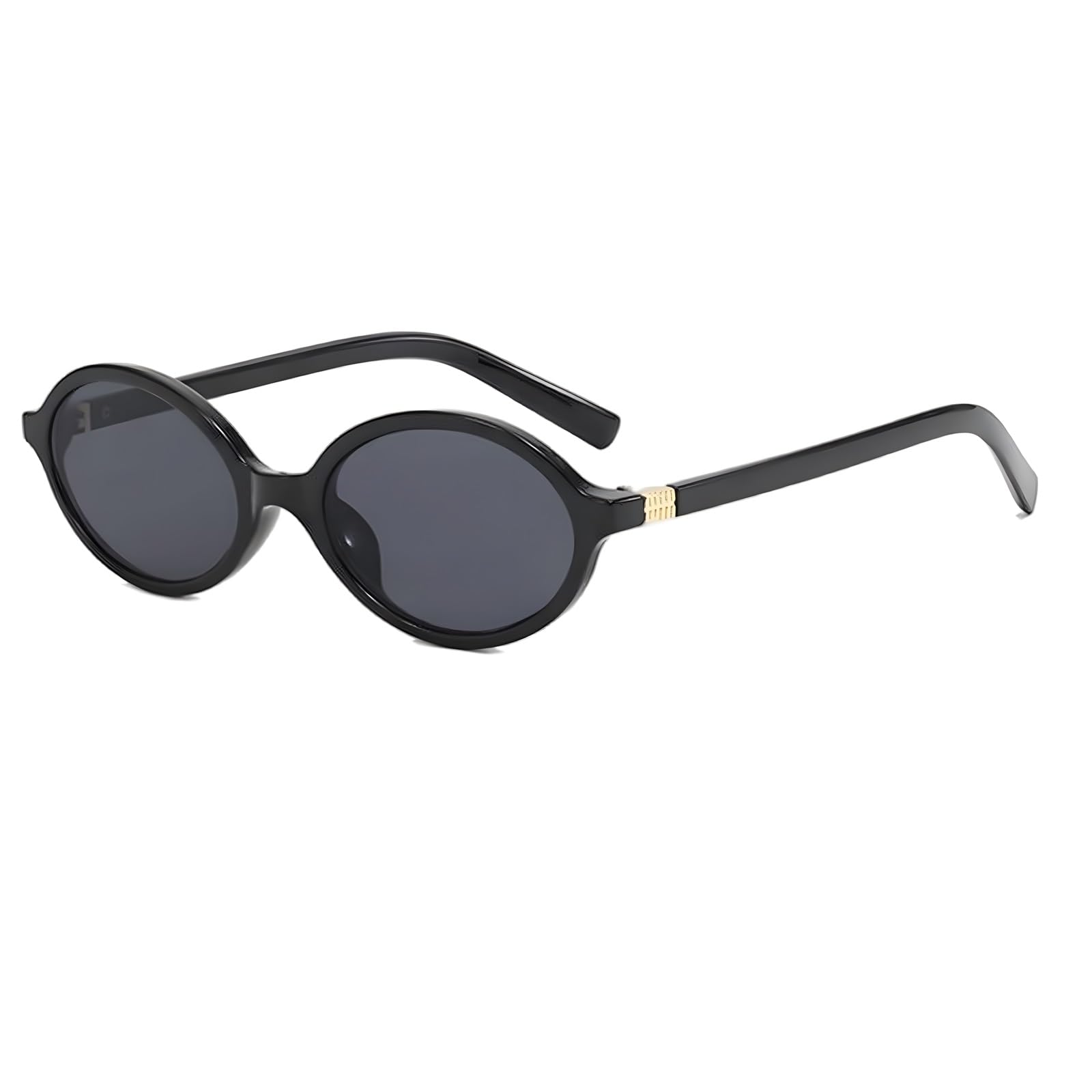 ADE WU Cute Oval Sunglasses for Women Fashion 90s Small Oval Sun Glasses