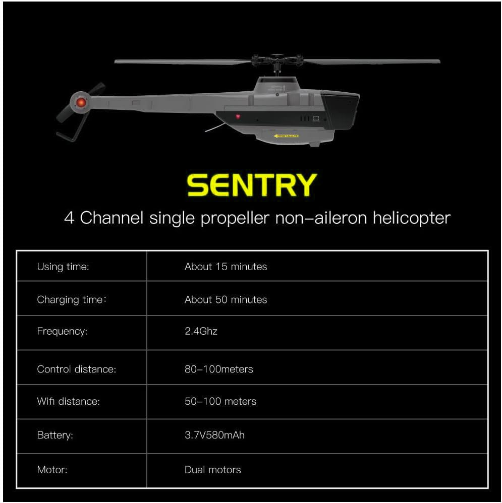 4DRC SCOUTヘリコプター Amazon.com: RC Helicopter for Adults with Camera, Scout Drone with