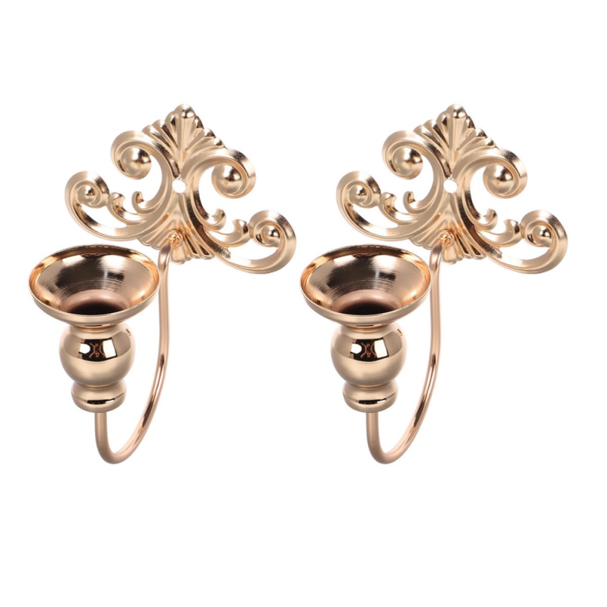 Candelabro de pared rústico de dos piezas para decorar estancias estrechas sin ocupar espacio
