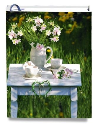 Preisvergleich Produktbild Notizbuch: Sitzgruppe im Garten