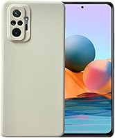Vista 1 de Compatible con Xiaomi Redmi Note 10 Pro Gel de silicona líquida suave Teléfono celular Mobile Basic Carcasa trasera cubierta funda para (beige)