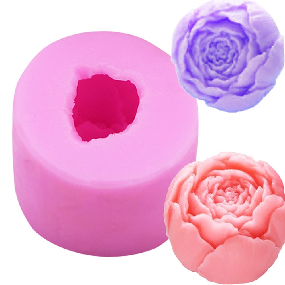 4 Stampi In Silicone A Forma Di Fiore - Per Cioccolato, Sapone, Candele, Rosa, Margherita, Girasole - Foto 10