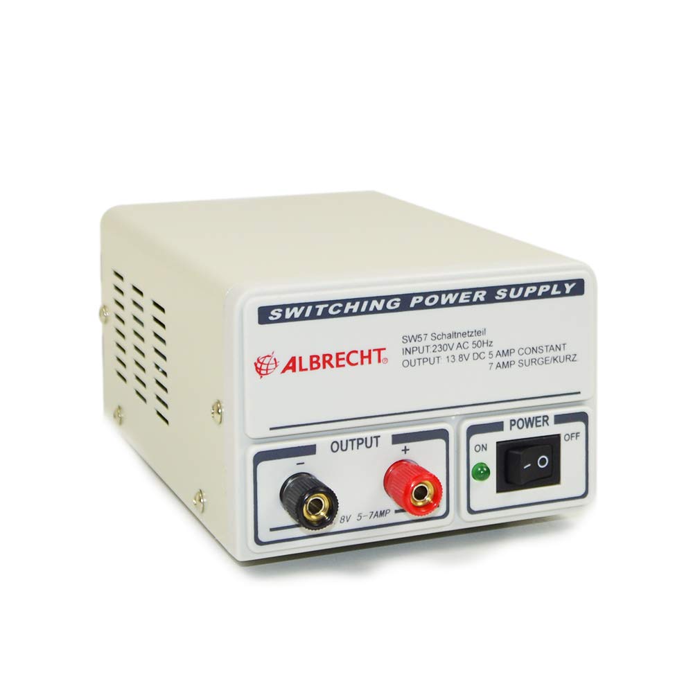 Albrecht Bloc d'alimentation à découpage SW 57 47510 5-7 A 13,8 V – Alimentation silencieuse pour radios CB et autoradios