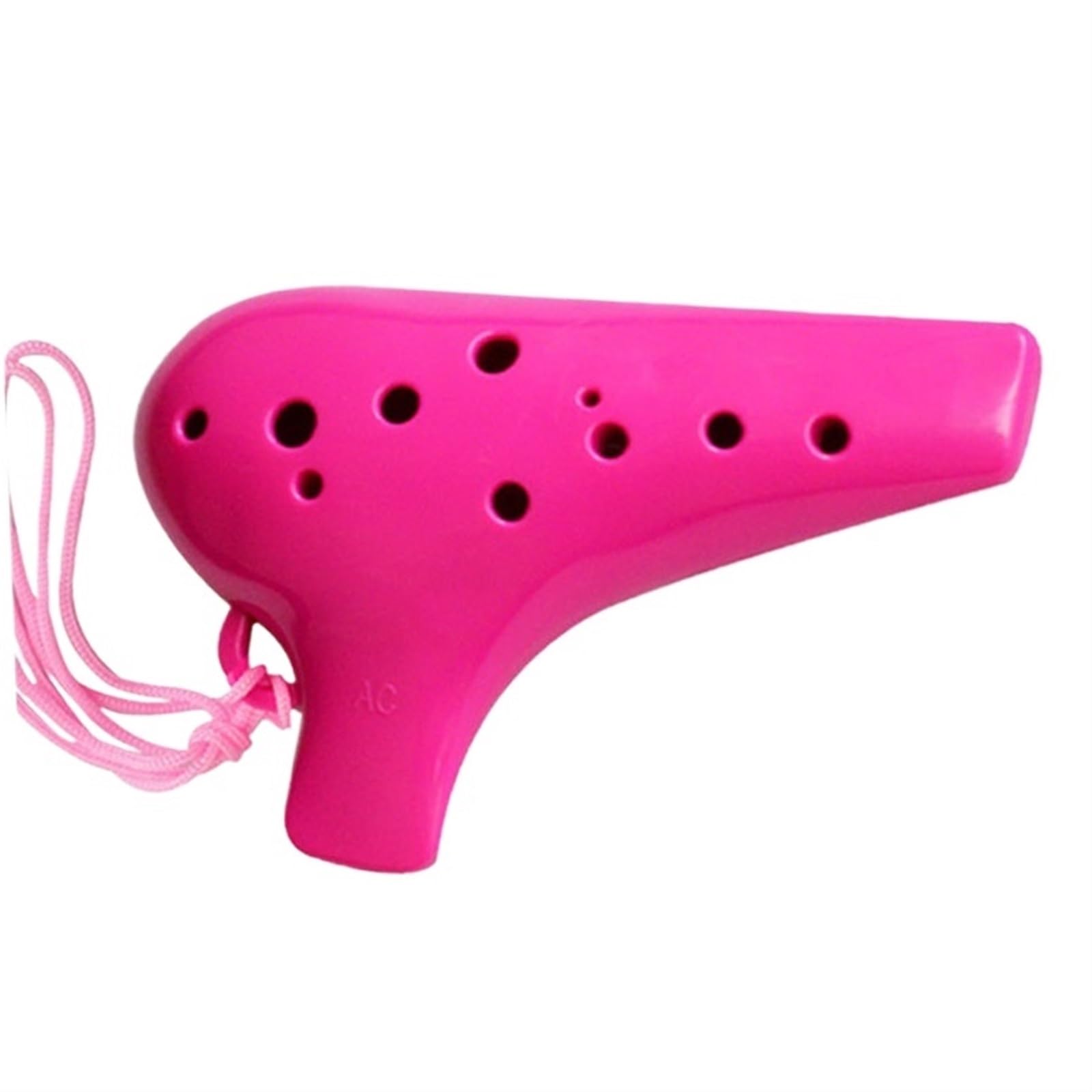 Ocarina Ocarina Per Principianti A 12 Fori Tonalità Contralto AC/tono Acuto SC Ocarina A Bocca Piatta In Resina A 12 Fori(AC-Red)