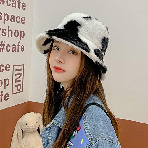 PURFANREE Women's Soft Faux Fur Bucket Hat Fluffy Winter Warmer Fisherman Cap - Image 7