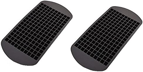 Silicone Ice Cube Trays - Pack of 2 for 160 Ice Cubes - Ice Cube Size: 1 x 1 cm - Giant Ice Cube Tray - Mega Ice Pack