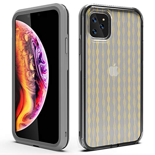 Coque iPhone 11 Pro coque arrière antichoc tpu pc gris or