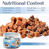 Lachs Hundeleckerlis,Hundetraining Leckerlis Belohnung, natürliche fettarme Lachssnacks für Hunde, reich an Omega 3, nahrhaft und Gute Absorption, gesunde Hundeleckerlis Hundesnack 100g