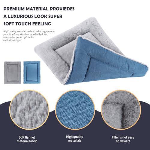 IEUUMLER Dog Bed Mat, Dual Purpose Washable Cushion, Soft Premium Plush Dog Crate Mat - Image 3
