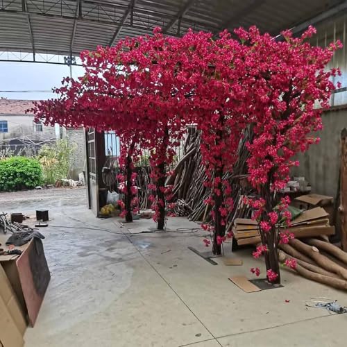 Large Pink Artificial Bougainvillea Tree Artificial Tree for Landscape and Venue Decoration - Indoor...