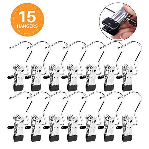Frezon Laundry Hook, Boot Hanger Hat Hangers Hold Clips Hanging Clothes Pins, Stainless