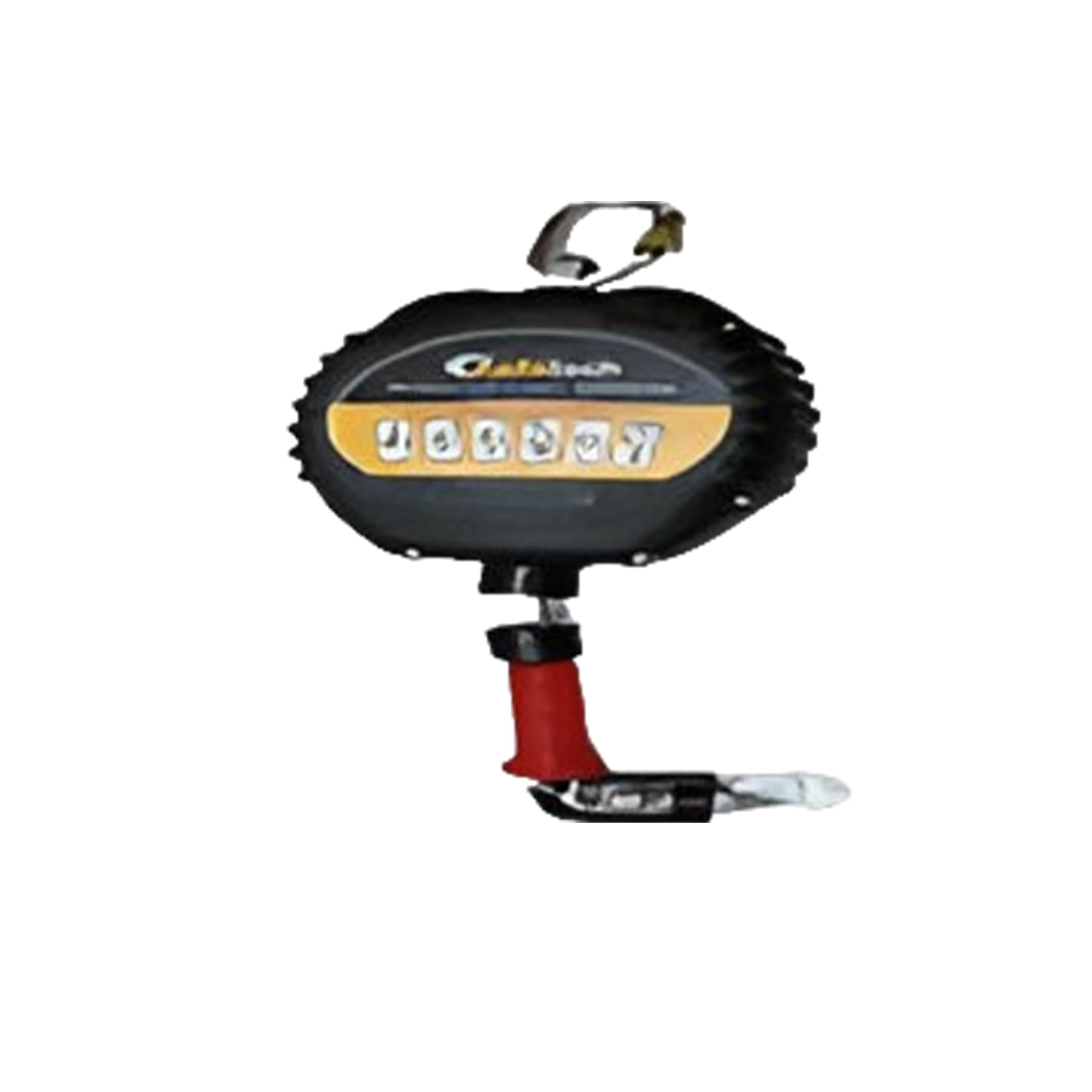 SAFETECH Retractable Wire Rope Fall Arrester Block with Galvanised Steel Cable for Fall Arrest | Auto Locking Features (20 Mtr Length)