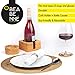Natural Cork Coasters for Drinks – 10 Absorbent Drink Coasters with Matching Cork Holder That Doubles as a Bottle Coaster to Protect Tables and Countertops