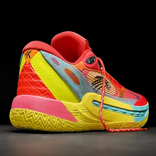 Image of Men's High-Top Basketball Shoes Anti-Slip and Wear-Resistant Soles Running Shoes Graffiti Design Fashionable Sports Shoes