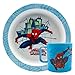 MARVEL SPIDERMAN Set Piatto Piano + Tazza per bambini, Set Stoviglie Colazione, Pranzo, Merenda e Cena per bambino, 2 pezzi