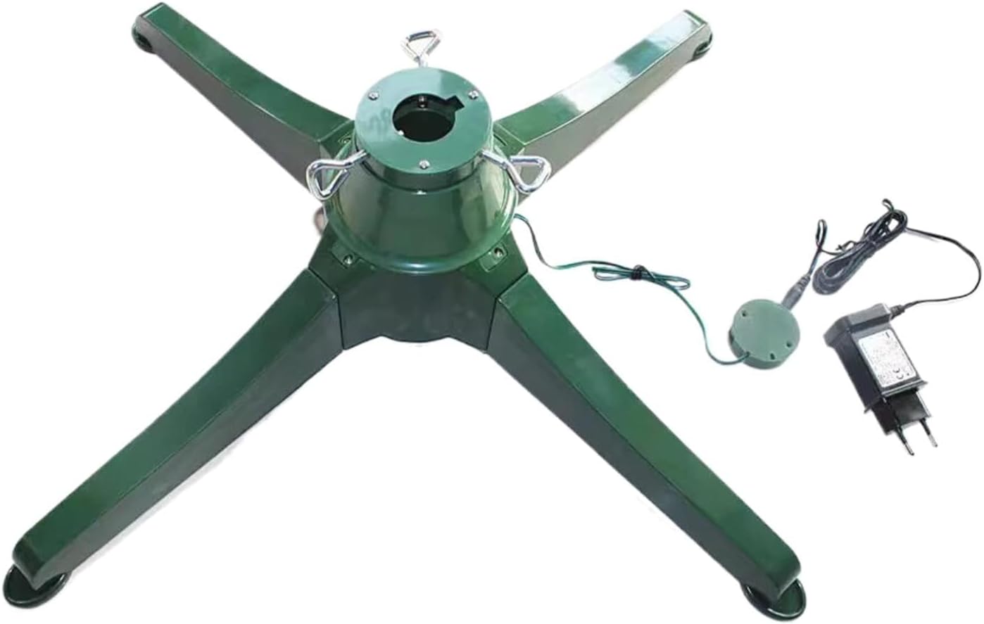 Musical Rotating Christmas Tree Stand,Anti-tilt Noiseless,Up to 9ft 120 lb Artificial Christmas Tree,360 Degree Spinning Tree Stand With Remote,Built-In 3 Output Ports Totaling 800W
