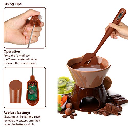 Digital Candy Thermometer Deep Frying Immediate Read Temperature Reader Digital Spatula Thermometer Durable And Stirrer For Kitchen Cooking, Candy, Chocolate, Baking Bbq, Sauce #TOP3