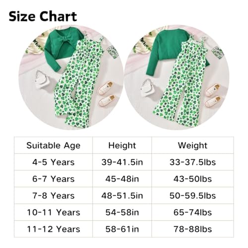 Image of HIHA Girls Sleeveless Jumpsuits Outfit Long Sleeve Twist Front Tops Romper Clothes Set Size 4-12