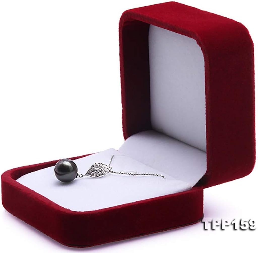 Miniatura 8 de JYX Pearl Collar de Tahití con dije de perlas negras de Tahití cultivadas de calidad AAA de 0.413in para mujer, Perla, Perla